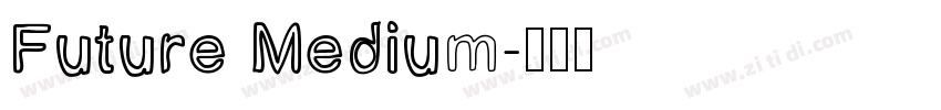 Future Medium字体转换